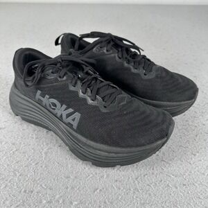 Hoka One One Gaviota 5 Wide Sneakers Shoes Women's 10B Triple Black 1134235 BBLC